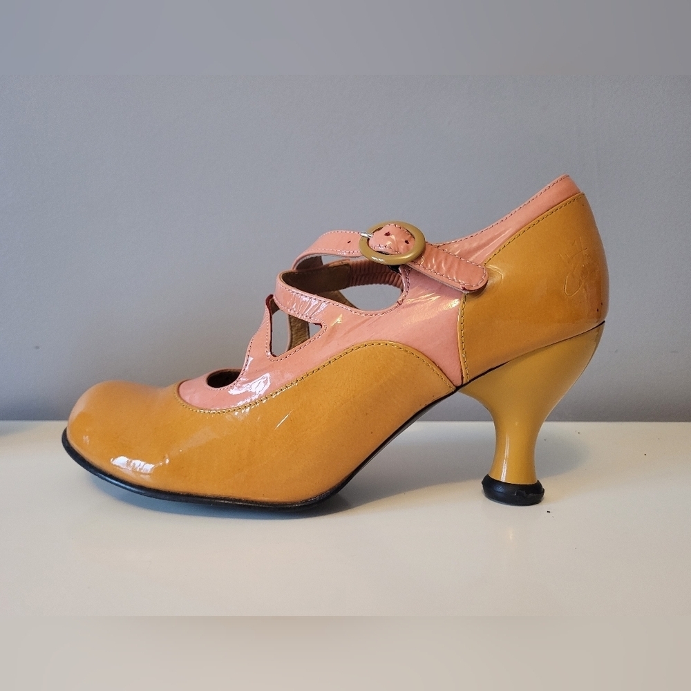Fluevog Bellevue Pearl Hart Criss Crossed Mary Jane Heel, GUC, Size 7.5 - Picture 10 of 16